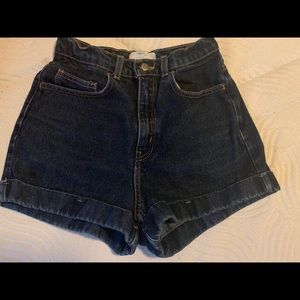 Dark wash American apparel shorts